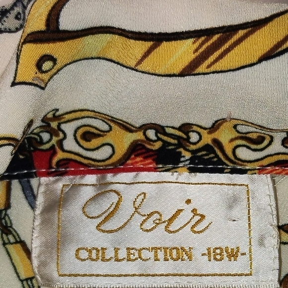Voir Collection top button down colorful short sleeve blouse Size: 18 - Picture 3 of 5
